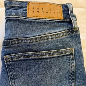 Pacific Sunwear Women's Straight Leg Blue Jeans